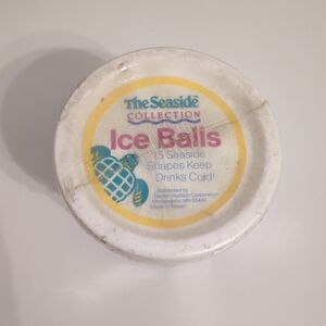 Vintage The Seaside Collection Reusable Ice Balls Plastic Seaside Shapes
